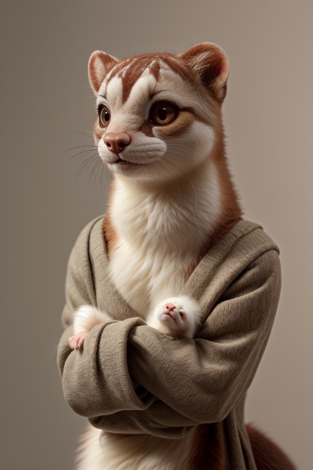 female,  stoat,  (realistic) on Tensor.Art