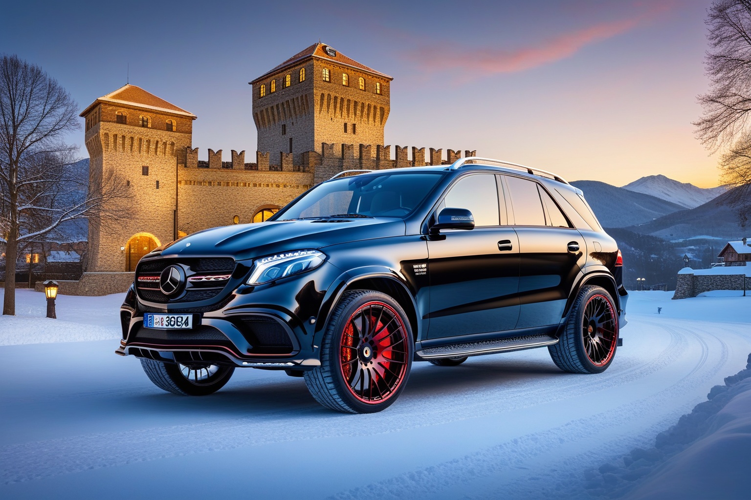 (1 car,  2024 Brabus AMG GLE 63 900 Rocket,  FEDYA written on the noera on Tensor.Art