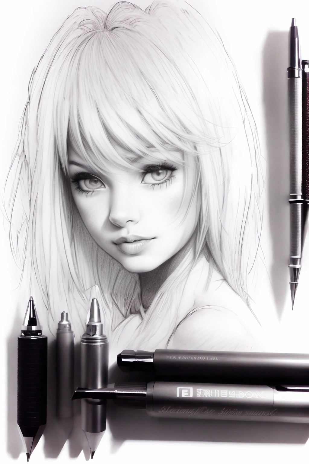 sketch,  1girl,  solo on Tensor.Art