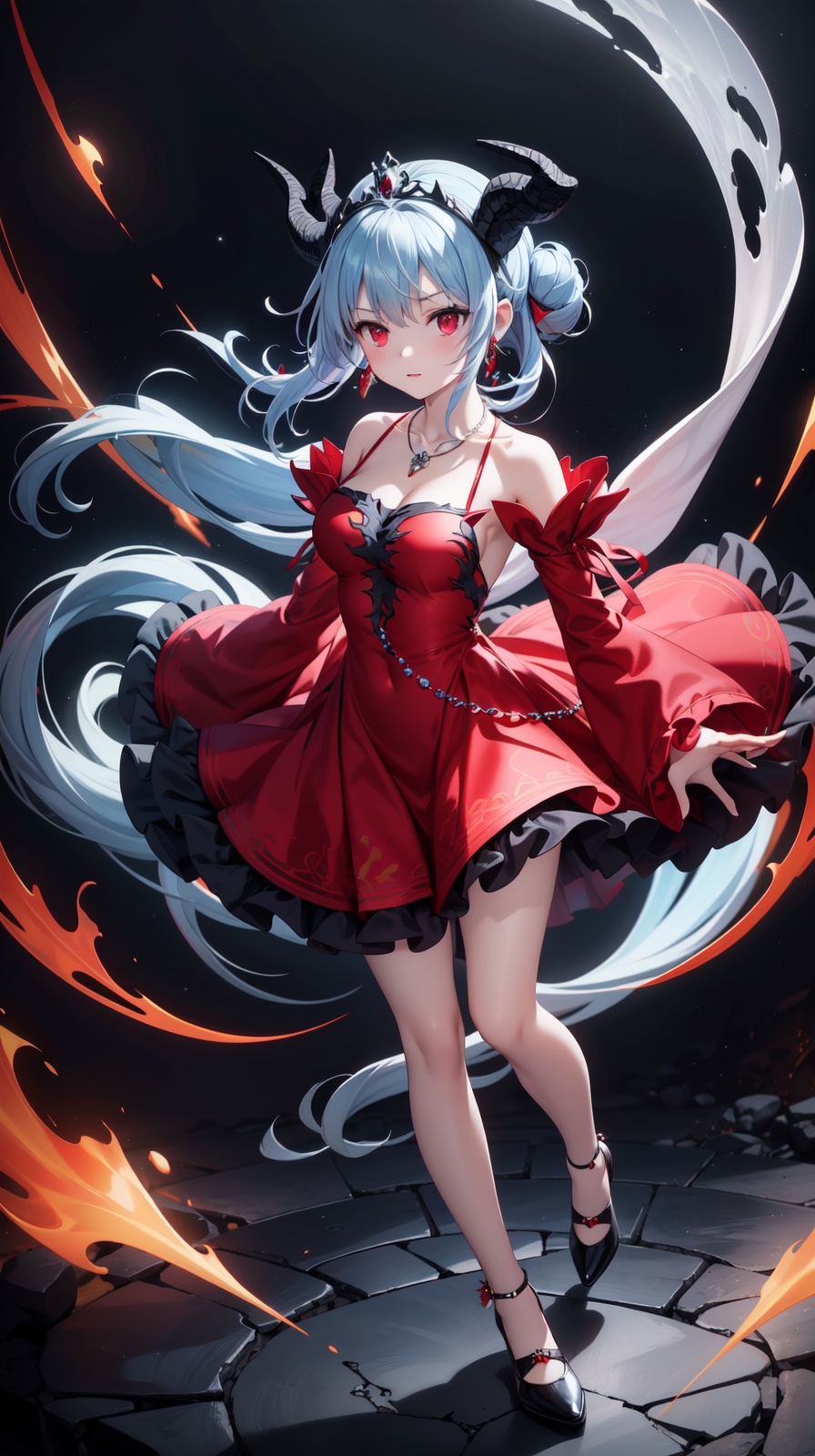 Dark room background,  cracked room,  unicerse background on Tensor.Art