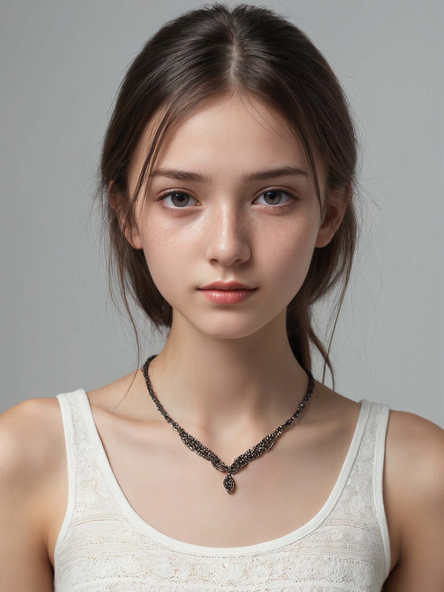 A half-body portrait photo of a Russian fashion model,  ,  (ultra realistic on Tensor.Art