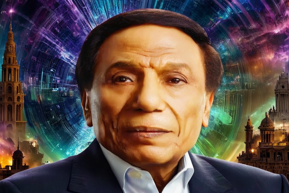 CLOSE UP PORTRAIT MAN adel emam APOCALYPTIC NEO-BAROQUE,  A STRIKING CLOSE-UP PORTRAIT OF A SINISTER man PROTAGONIST WITH...
