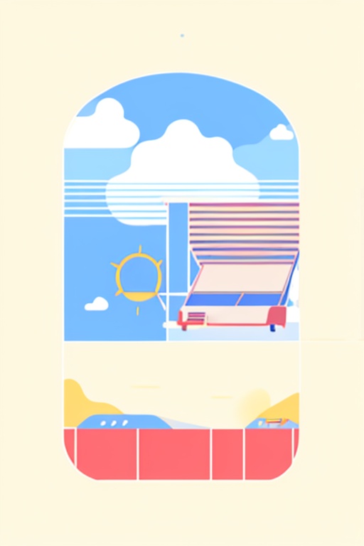 sunshine,  Flat Illustration on Tensor.Art