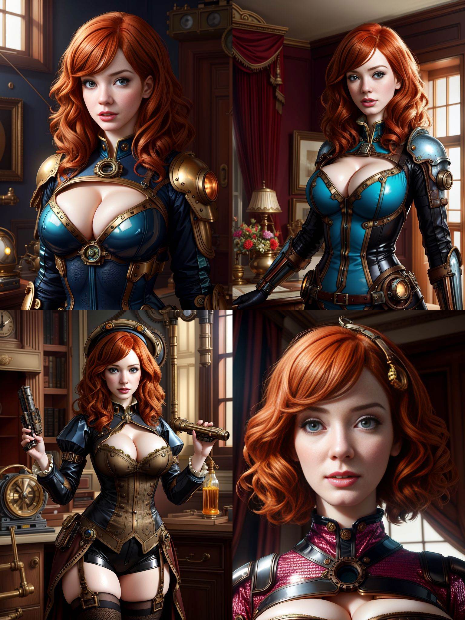 [Jia Lissa|Christina Hendricks],  at home,  brainwashcore outfit on Tensor.Art