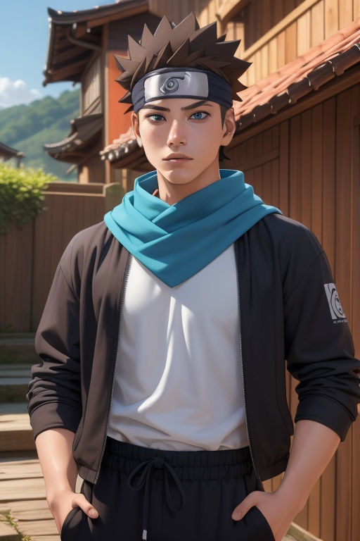 Konohamaru Sarutobi is a handsome 17-year-old young man. He has long,  spiky grayish-brown hair and blue eyes. Skinny body...