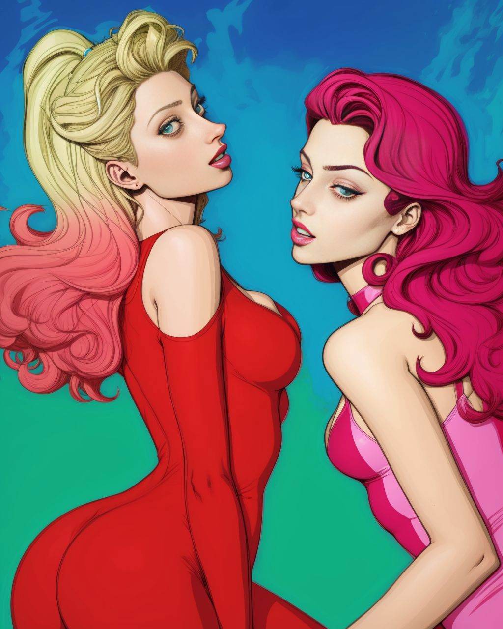 Art by Tomer Hanuka and Milo Manara,  Aly Michalka on Tensor.Art