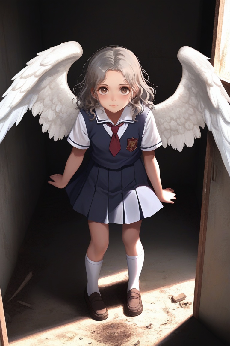 Crazy girl,  ,  school_uniforms on Tensor.Art