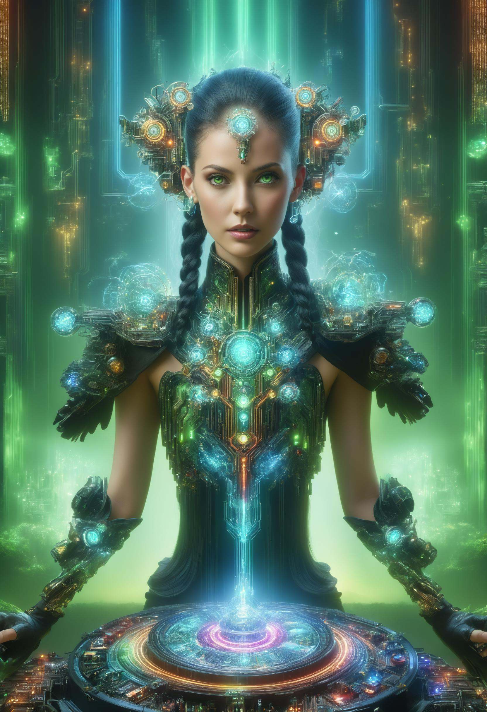 DonMQu4n7umZ3r0XL female tetsucabra,  enchanter,  faerie bow by DonMischo on Tensor.Art