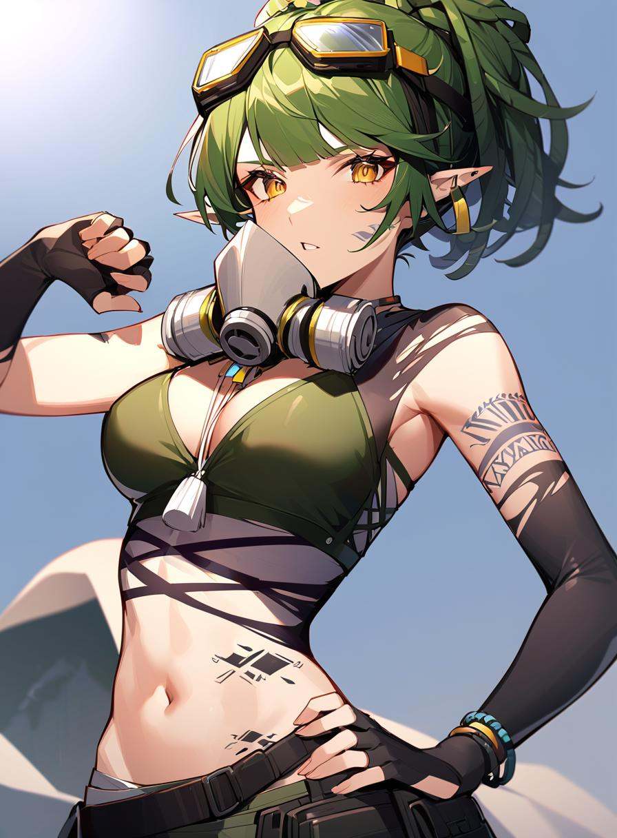 gavial,  1girl,  solo on Tensor.Art