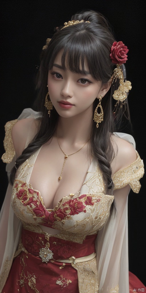 1girl,  Han Chinese girls,  yellow Hanfu on Tensor.Art