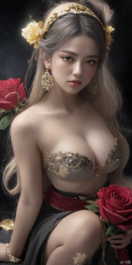 1girl,  Han Chinese girls,  yellow Hanfu on Tensor.Art
