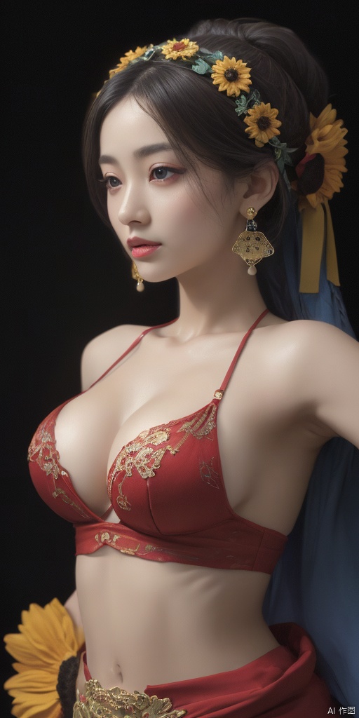 1girl,  Han Chinese girls,  yellow Hanfu on Tensor.Art