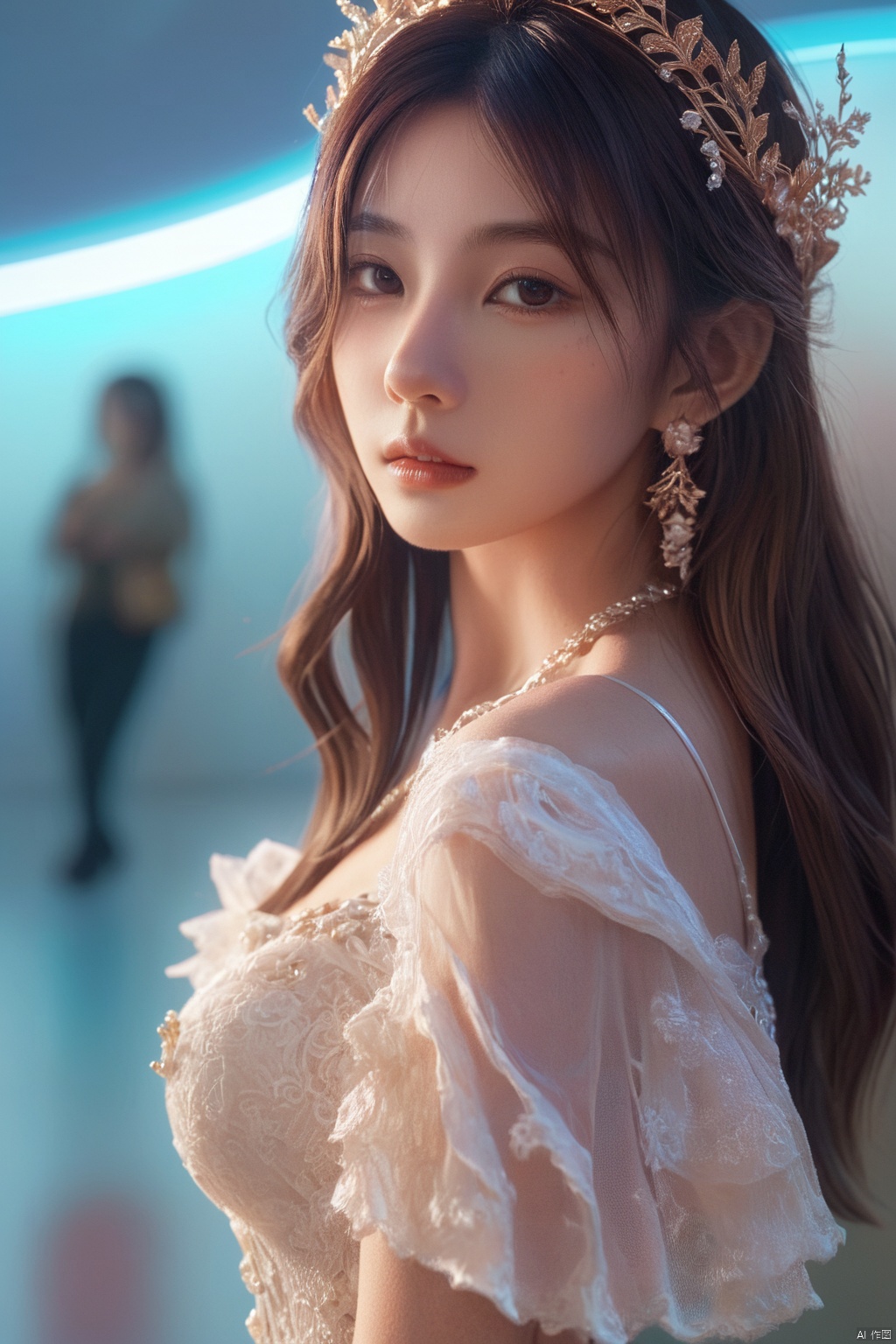  (one cute Extremely beautiful girl:1.2), (best quality, masterpiece:1.3), 8k, RAW, dalcefo, high resolution illustration, coloful, intricate details,cinematic light, , HUBG_Beauty_Girl