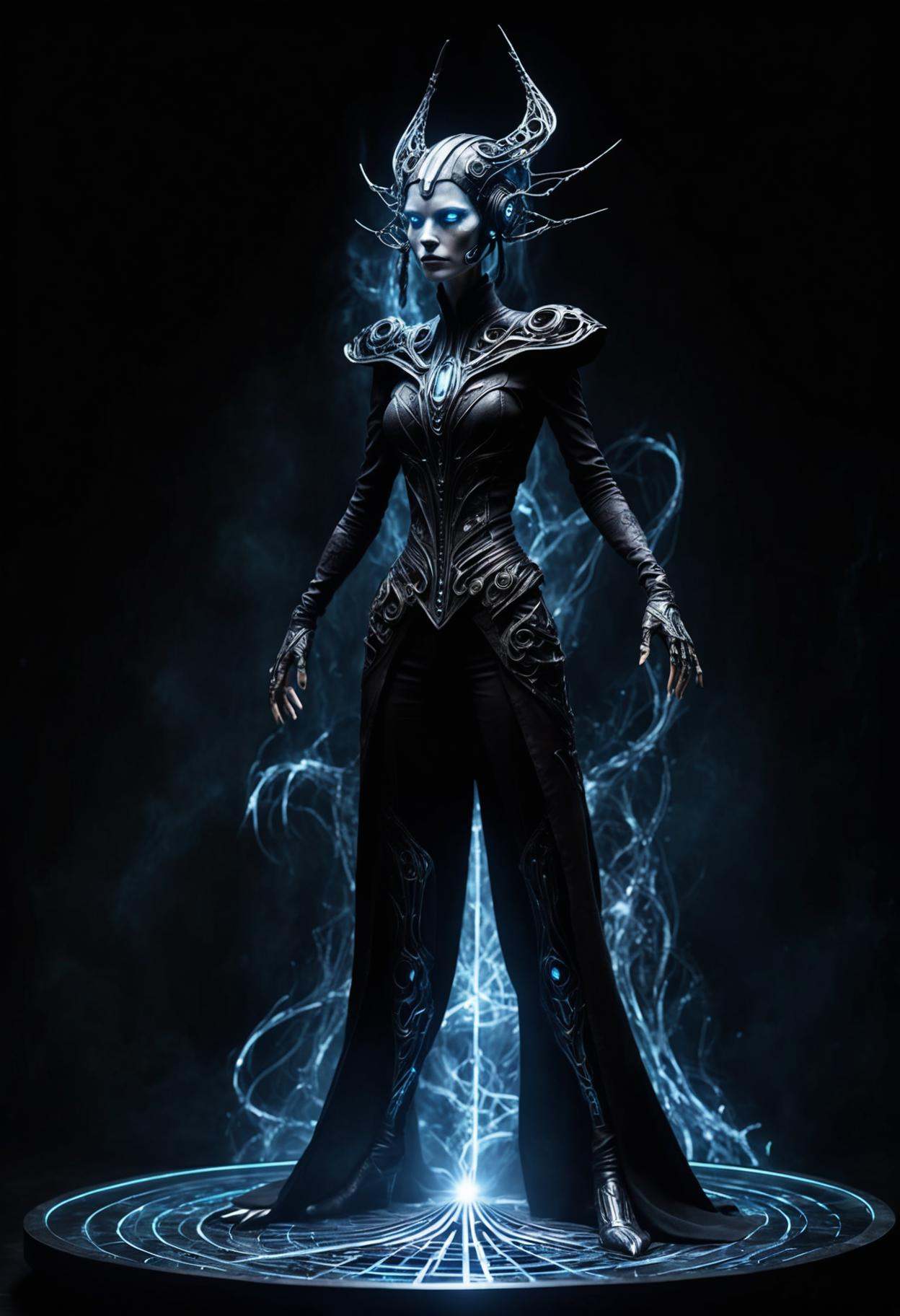 DonM3v1lM4dn355XL,  female subspace communicator technician,  gene-spliced hybrid by DonMischo on Tensor.Art