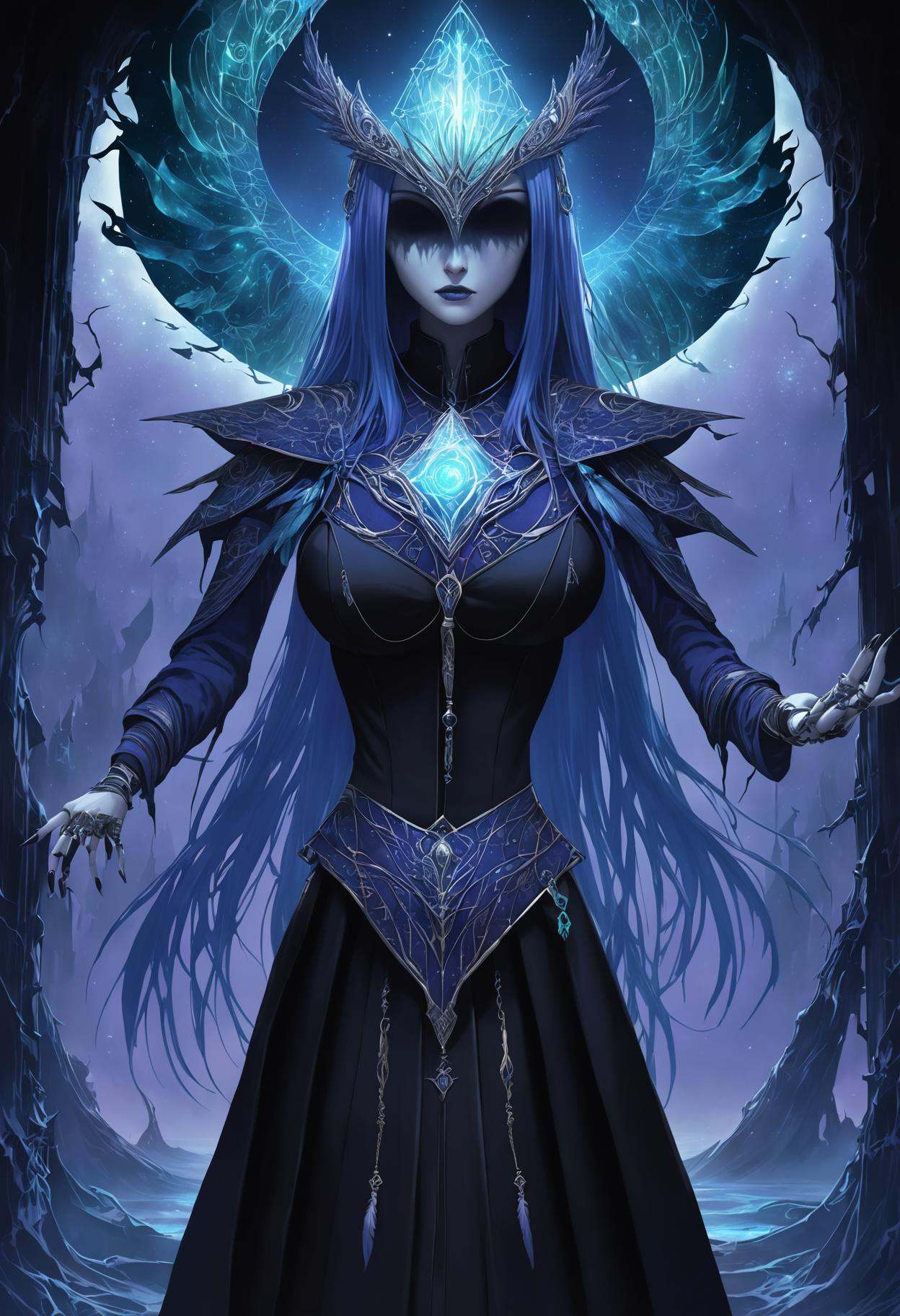 DonMM1y4XL woman,  DonM3v1lM4dn355XL,  arcanum resonate illusionary arcane tunic by DonMischo on Tensor.Art