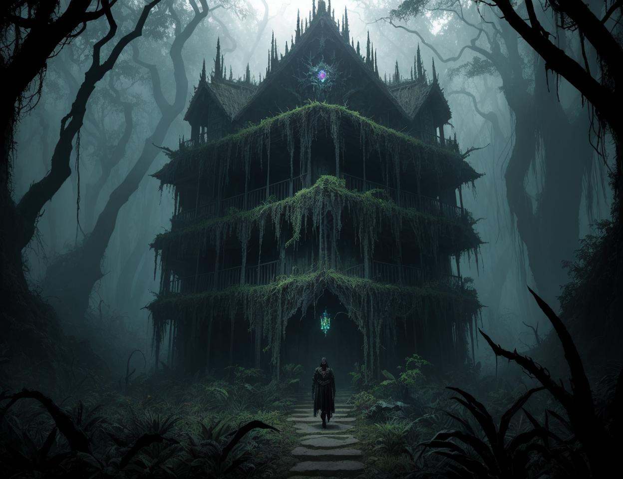 masterpiece,  DonM3v1lM4dn355XL,  sanctum in dry tropical forest biome by DonMischo on Tensor.Art