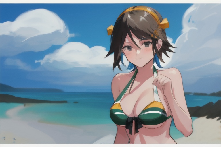 1 girl,  kancolle,  Hiei on Tensor.Art