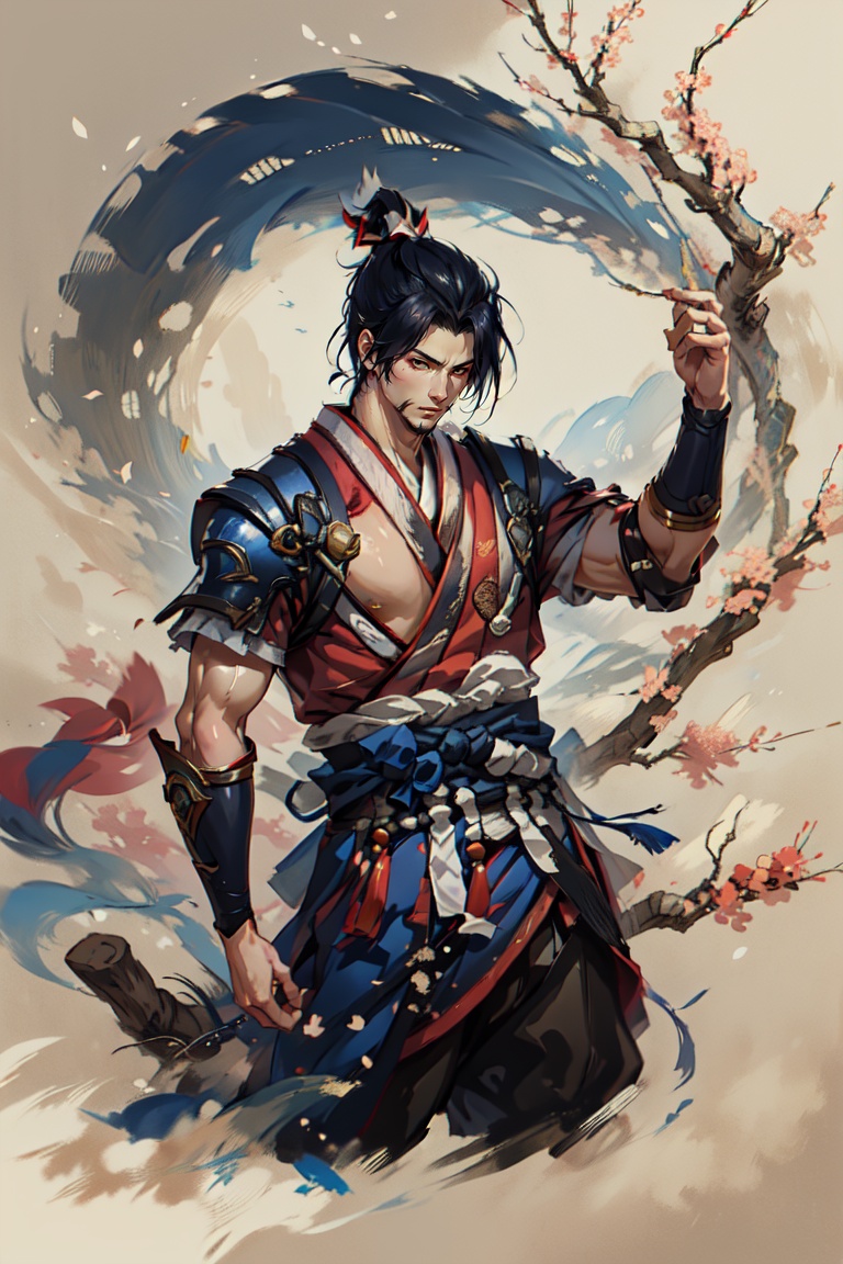 (Yasuo \(league of legends\)),  (painted on old paper),  chinese royal cosutme on Tensor.Art