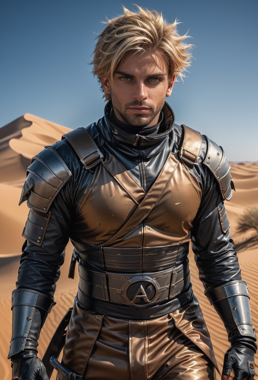 full_body shot view,  expressive eyes,  intricate dune desert costume on Tensor.Art