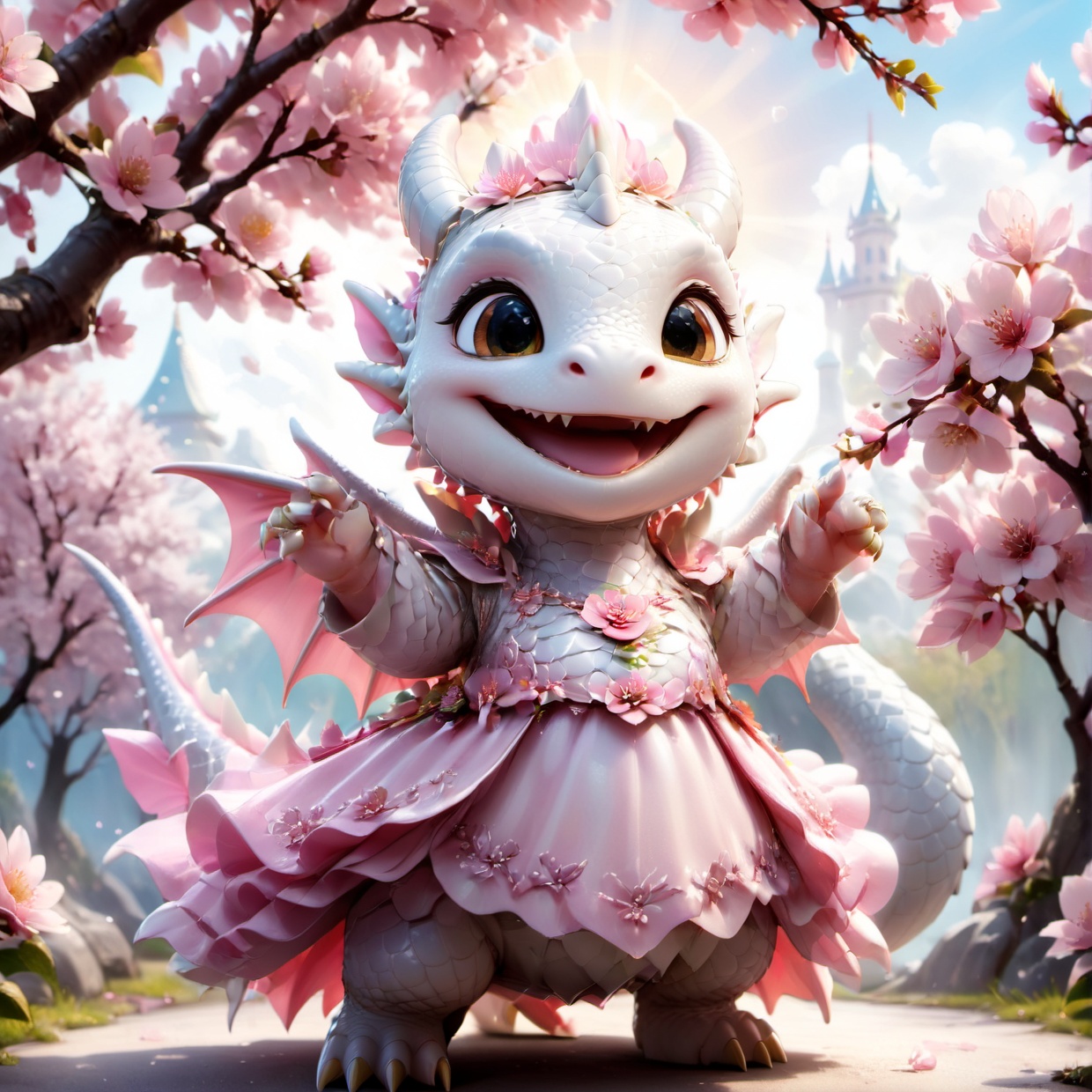 portrait of cute dragon,  (singing pose),  high quality on Tensor.Art