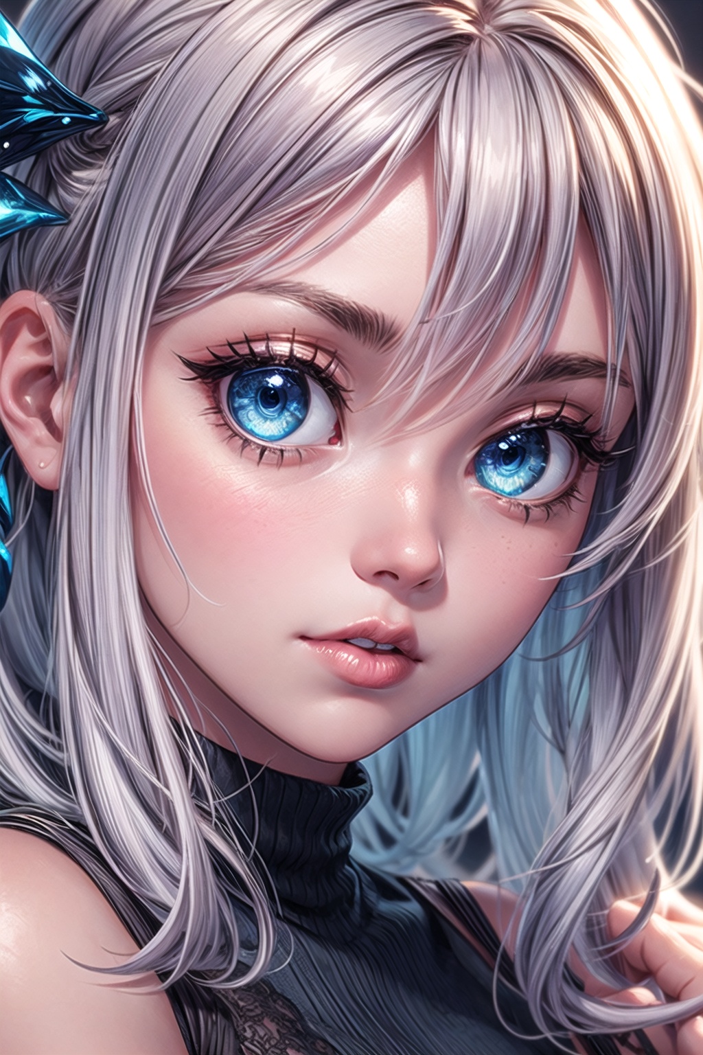 girl,  close up,  blue eyes by Oni Toki on Tensor.Art
