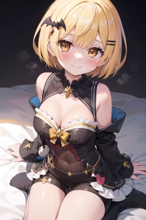 yozora mel,  Bat hair ornament,  Revealing clothes on Tensor.Art