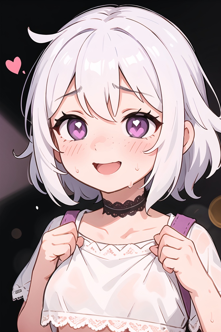 1girl,  heart-shaped pupils,  fingernails on Tensor.Art