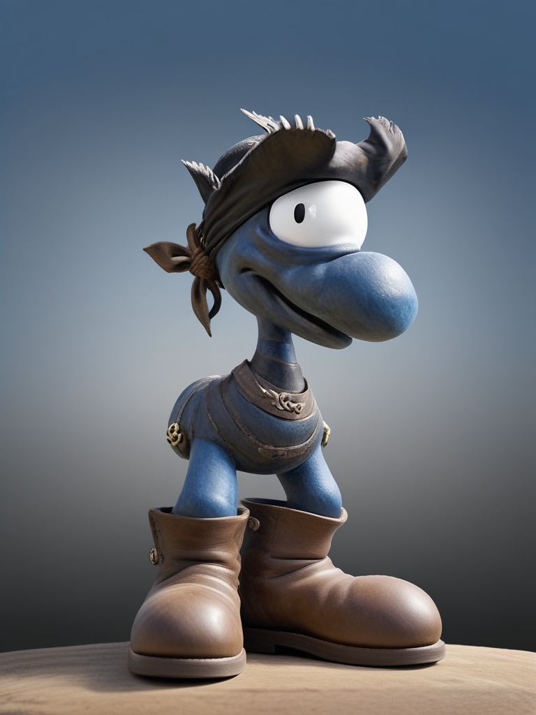 photo of clmnt,  as a pirate,  wearing boots on Tensor.Art