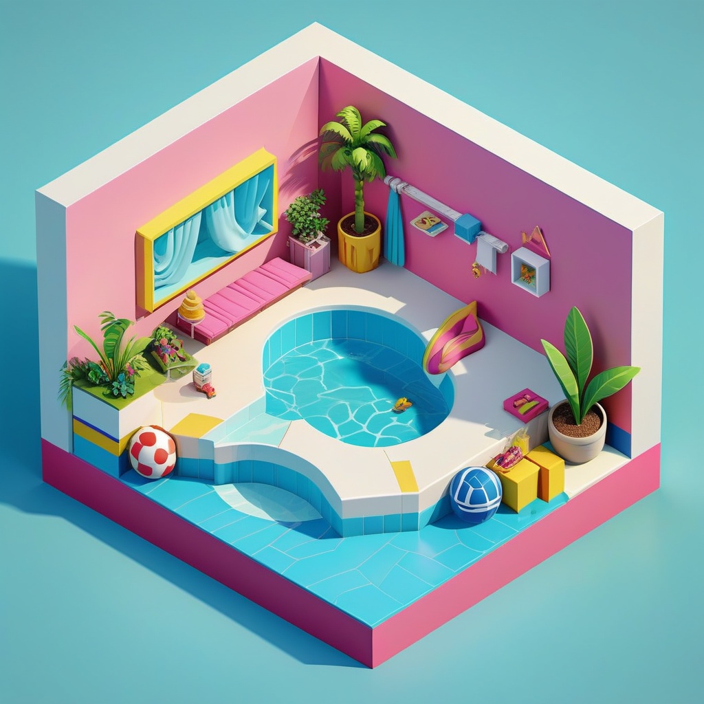 3d isometric on Tensor.Art