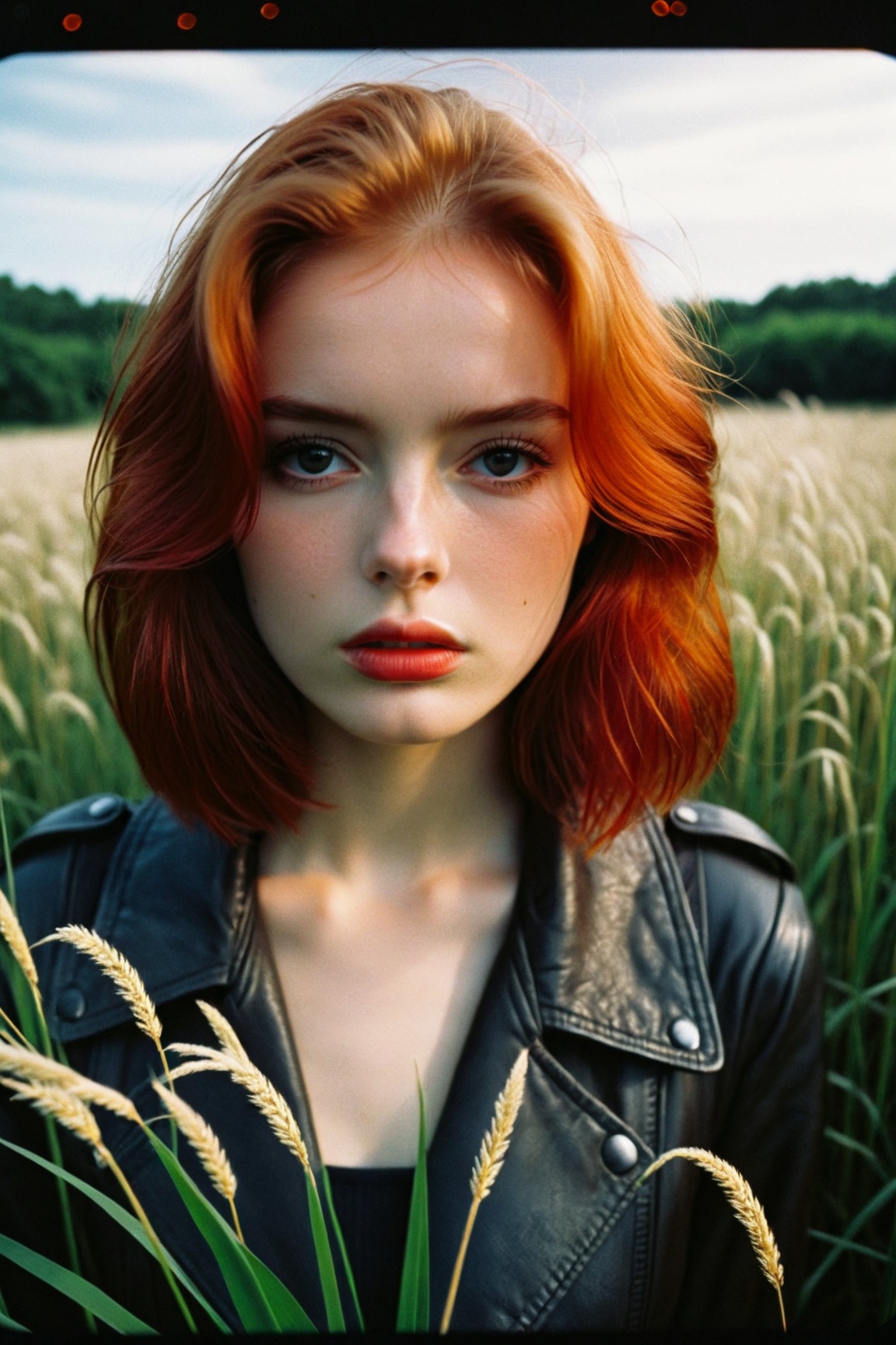 photograph cinematic photo cinematic photo cinematic still cinematic film still,  close up,  photo of redheaded girl near...