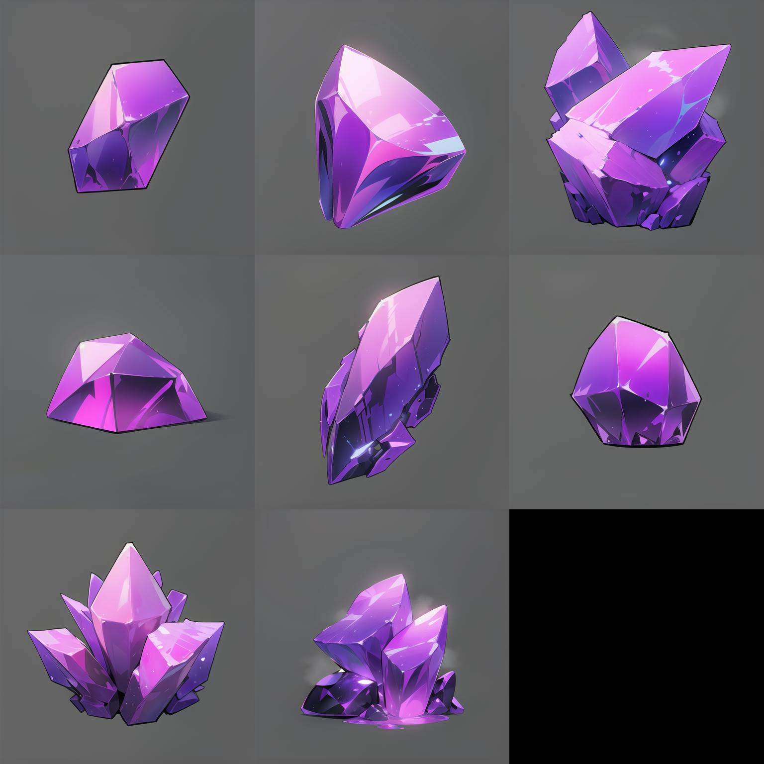 (masterpiece, top quality, best quality, official art, beautiful and aesthetic:1.2),(8k, best quality, masterpiece:1.2), a purple object is shown on a gray background with a black border around it and a white border around it, gradient, gradient_background, grey_background, male_focus, solo，<lora:GMIC_BAOSHIV1.0:0.5>