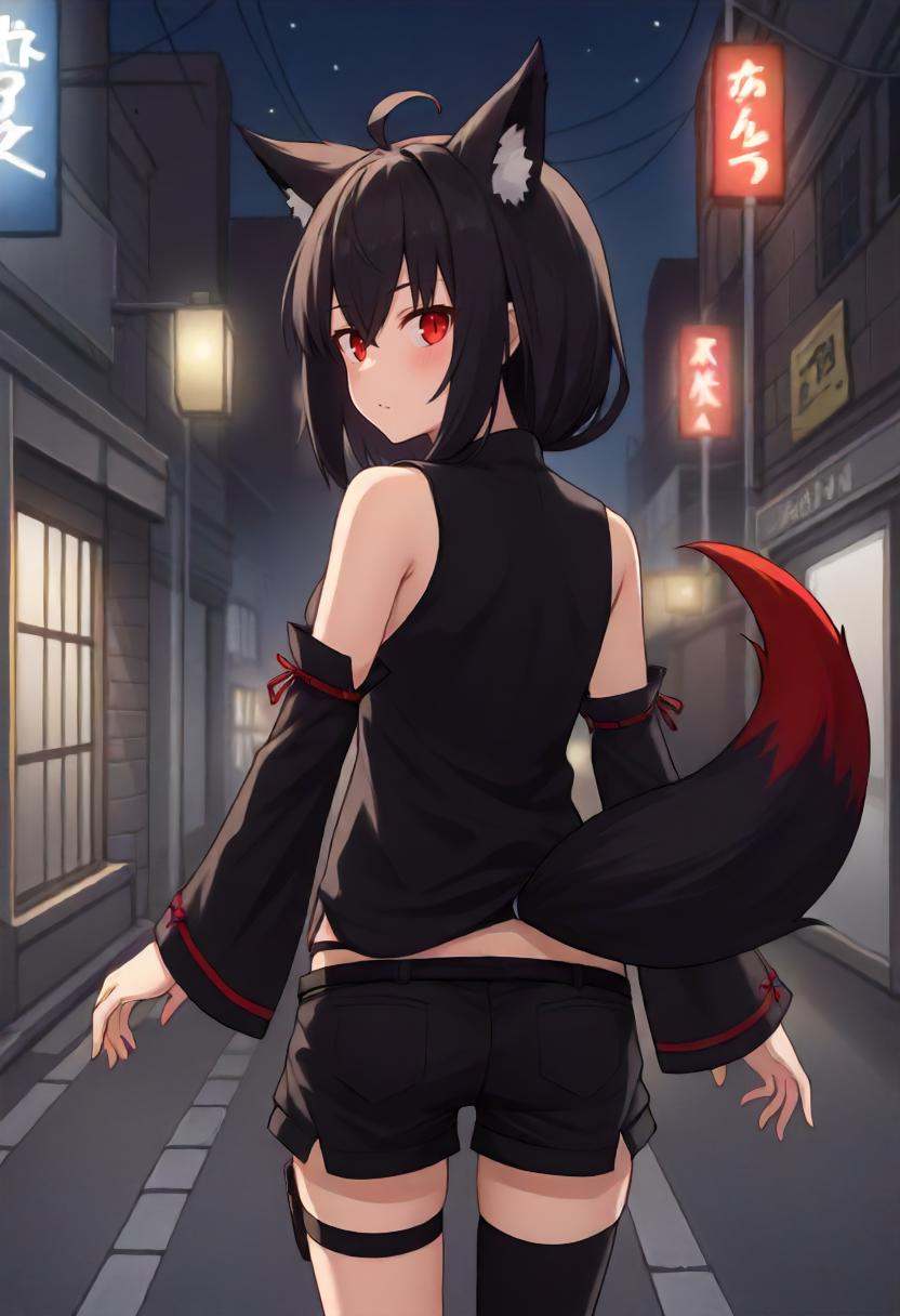 score_9 BREAK source_anime,  1girl,  street on Tensor.Art