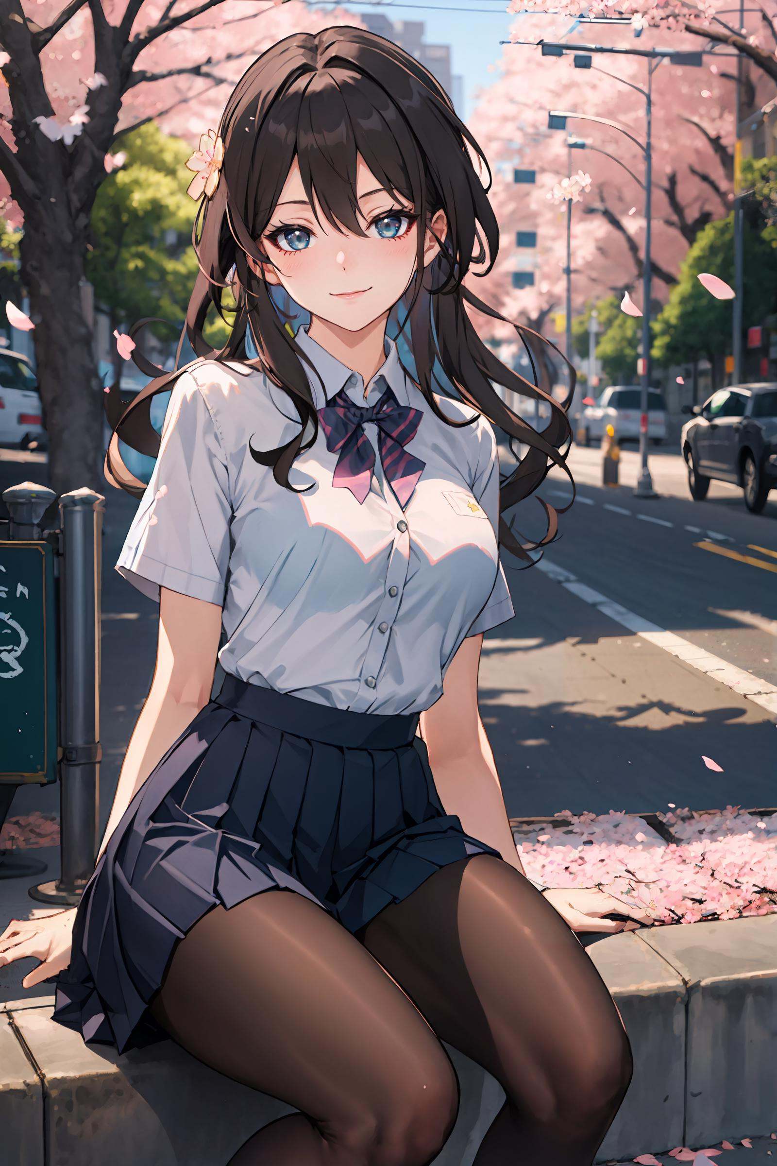 1girl,  ruan mei \(honkai: star rail\),  hair ornament on Tensor.Art