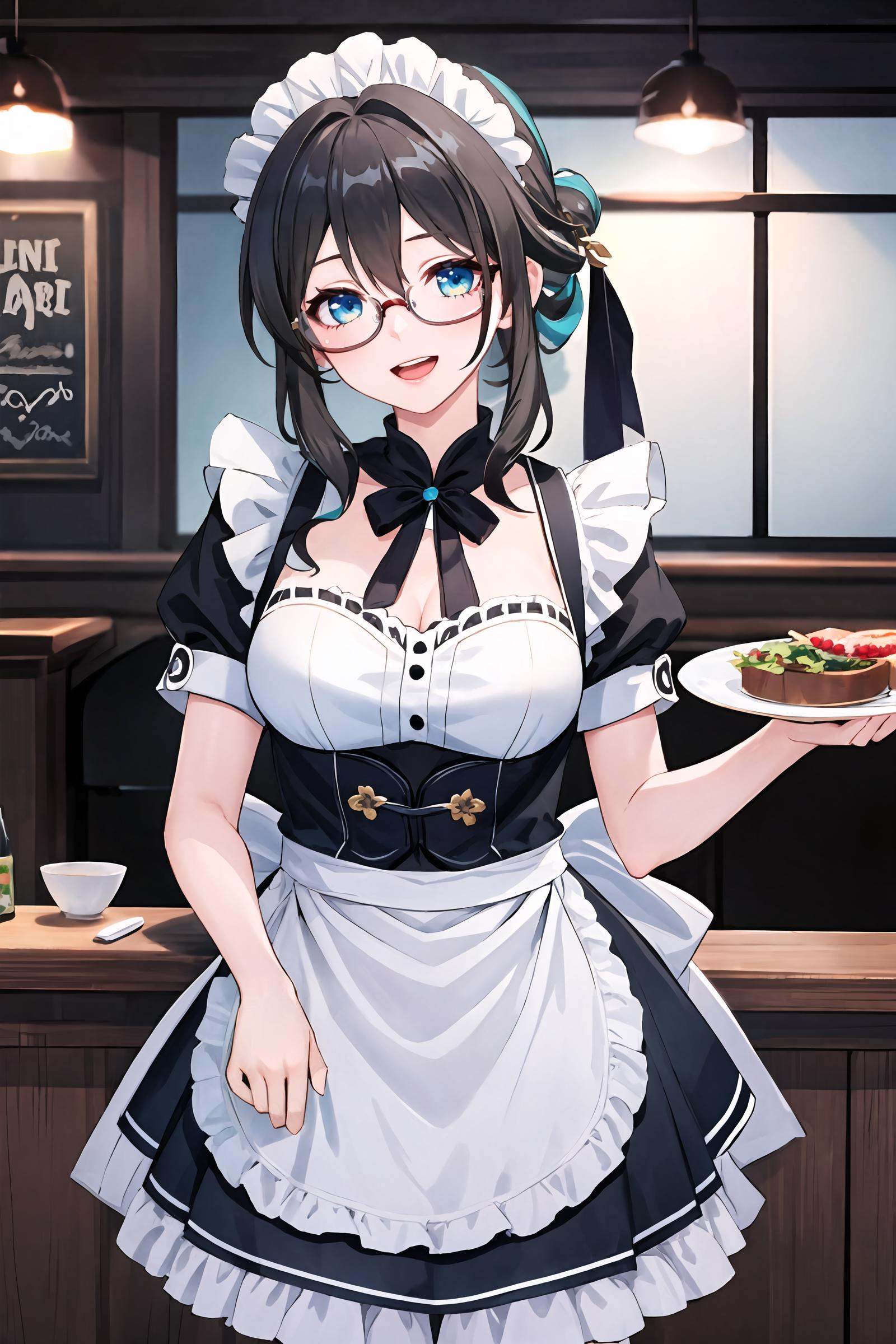 1girl,  ruan mei \(honkai: star rail\),  glasses on Tensor.Art