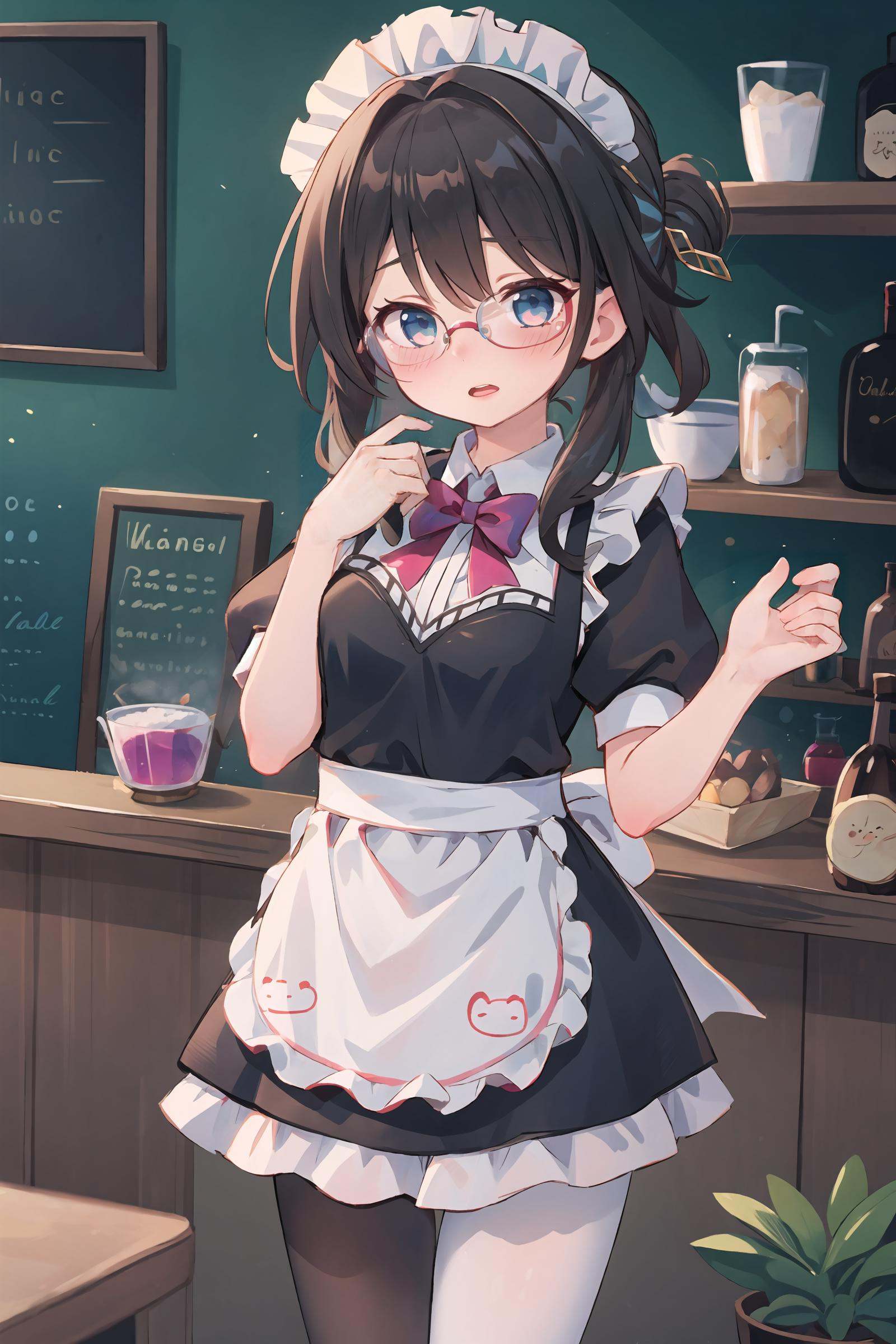1girl,  ruan mei \(honkai: star rail\),  glasses on Tensor.Art