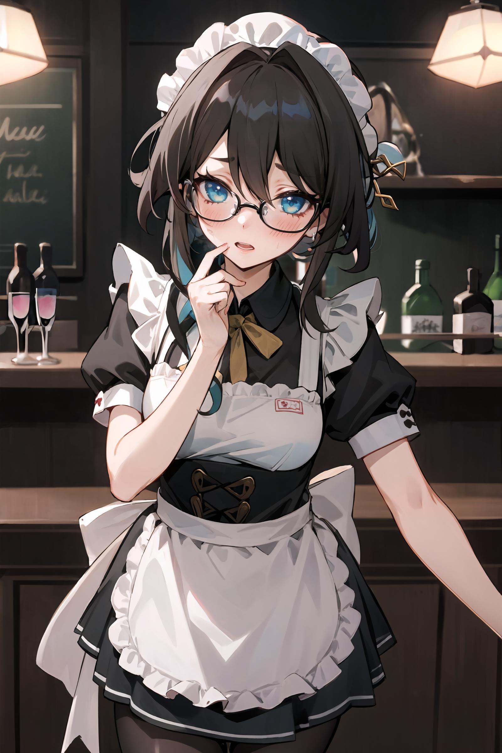 1girl,  ruan mei \(honkai: star rail\),  glasses on Tensor.Art