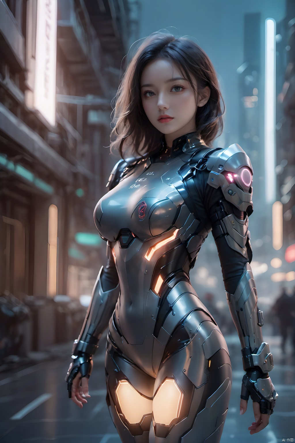 1girl,  Future style gel coat,  Future Combat Suit on Tensor.Art