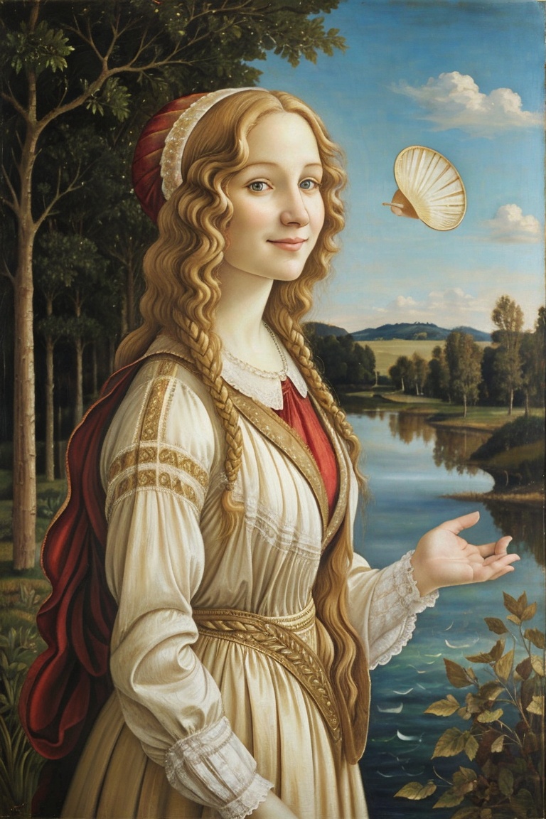 Masterpiece,  oil painting,  18 year old girl on Tensor.Art