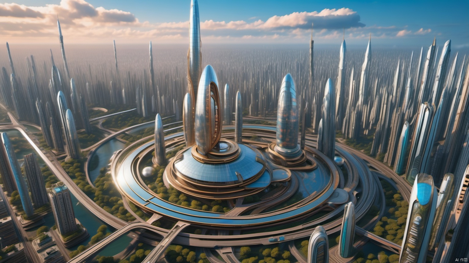 ((masterpiece)), ((best quality)), 8k, high detailed, ultra-detailed, In a futuristic modern metropolis, 
futuristic punk style, 
glass and streamlined urban structures, 
new Chinese architectural style,

Aerial photography,
Photography,
Real scenery,
8K,
Ultra detail,（Adequate sunlight 9.9）,