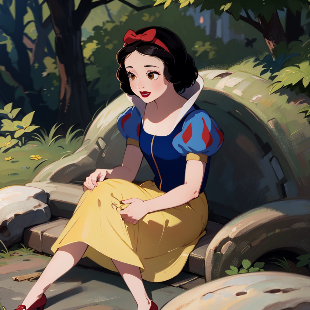 1girl,  solo,  snow white on Tensor.Art