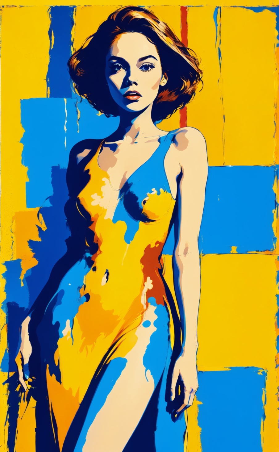 woman,  in dress,  (full length) on Tensor.Art