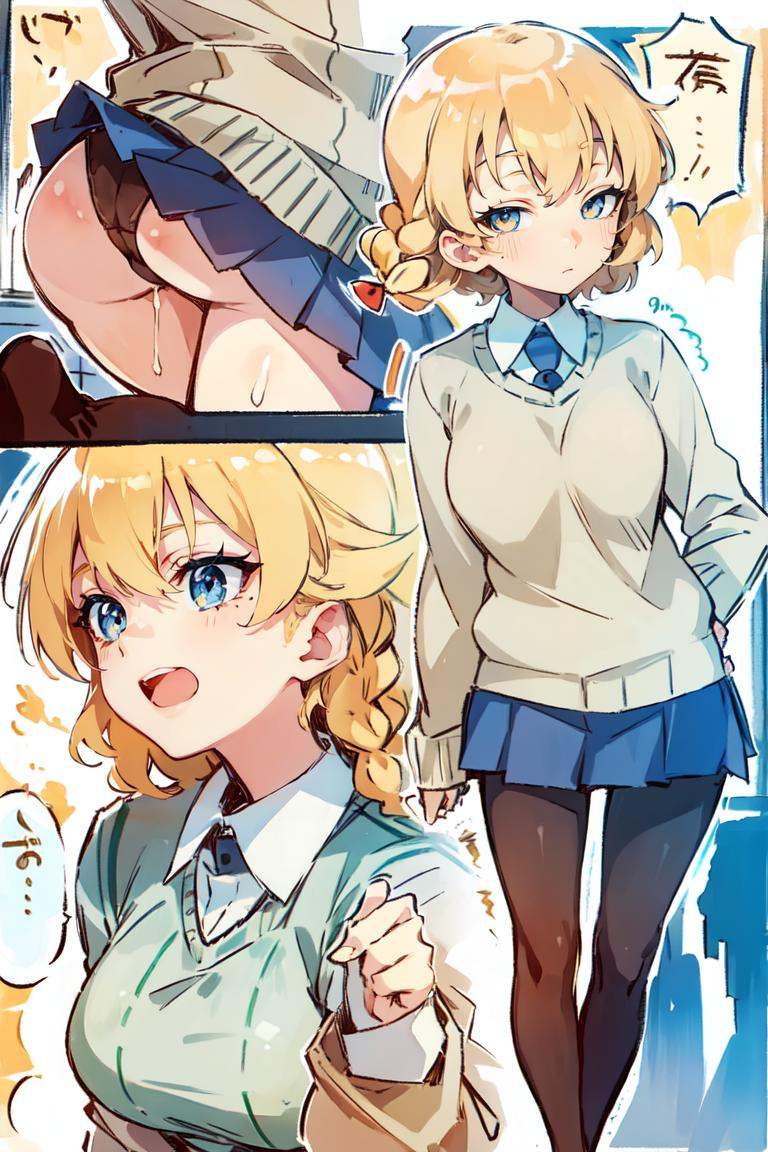 AGGA_ST021,  comic,  orange pekoe (girls und panzer) on Tensor.Art