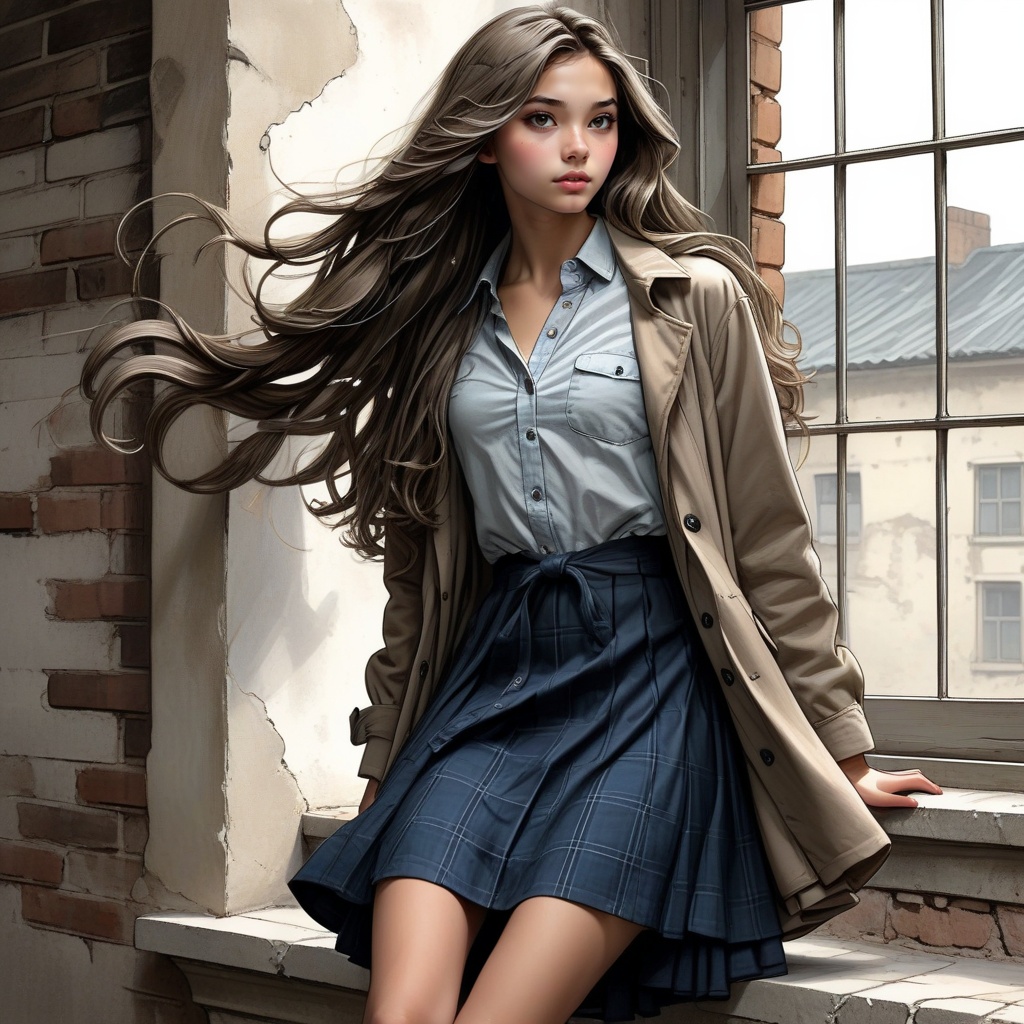 Young ****,  pretty body,  slim on Tensor.Art