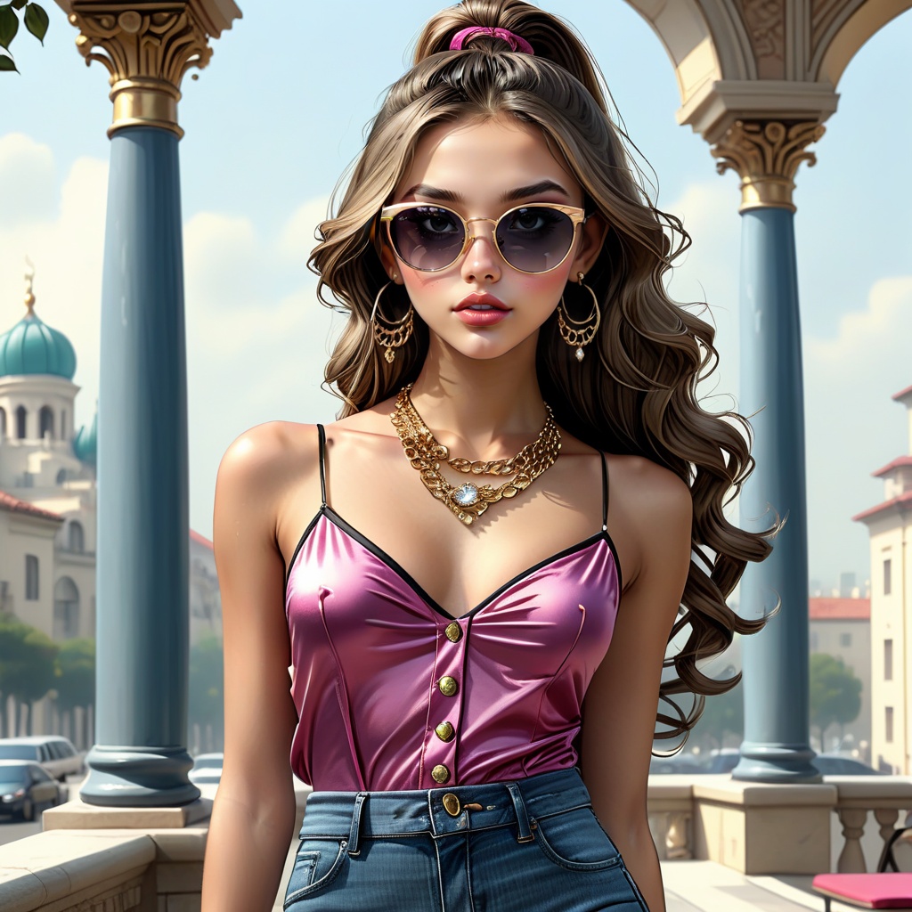 Young ****,  pretty body,  slim on Tensor.Art