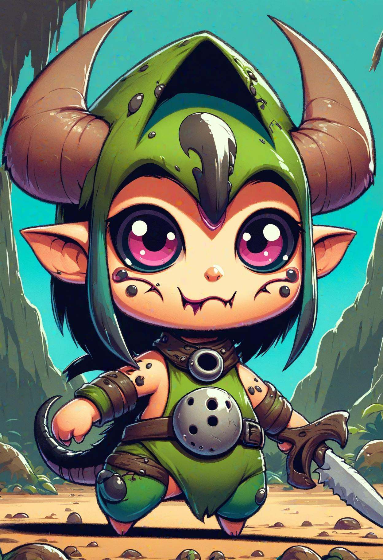 DonMCu73T00nXL cartoon female skaven stormvermin by DonMischo on Tensor.Art