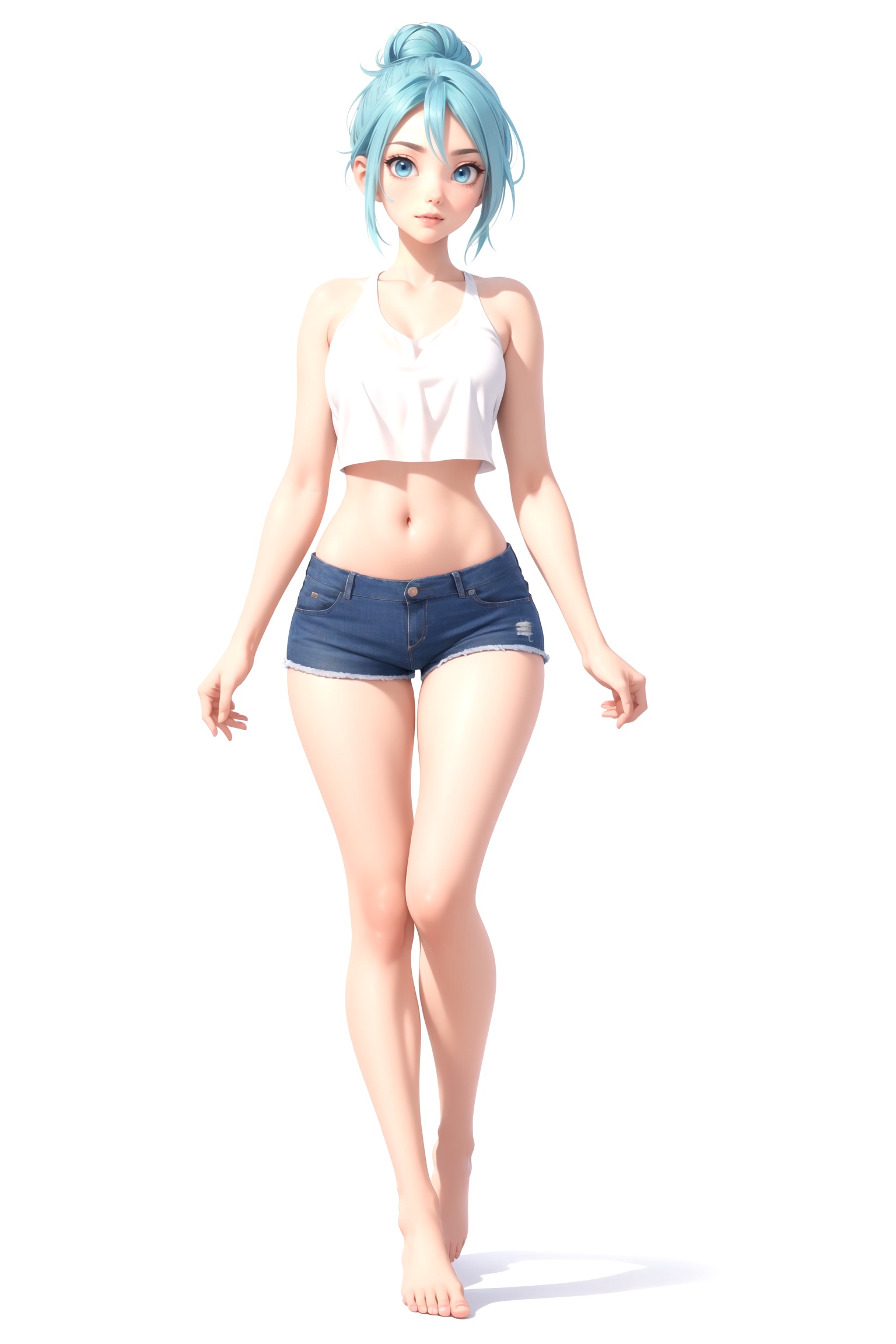centered,  standing,  full body on Tensor.Art