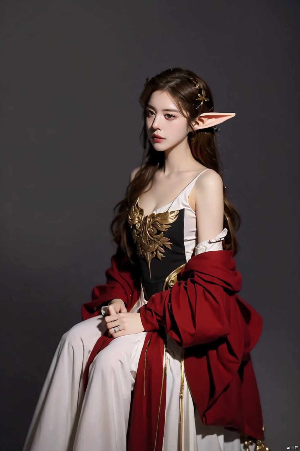  absurdres,absurdres,realistic,(full_shot:1.8), solo, Elf