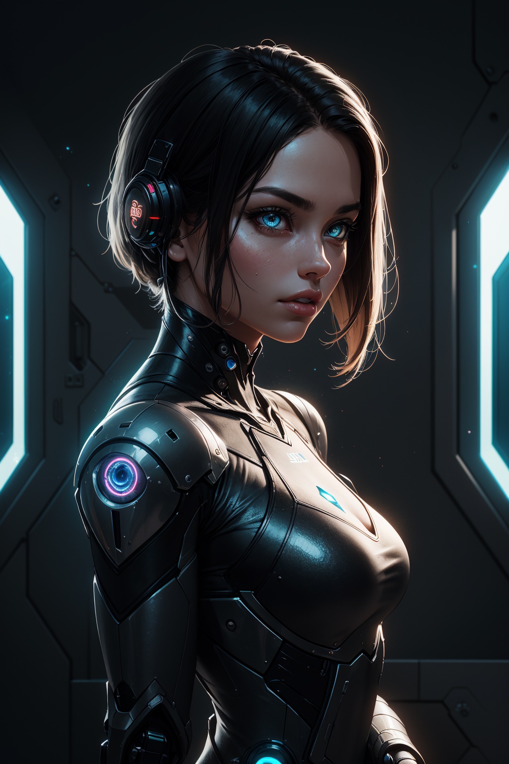 sci fi character art,  cool artwork,  futuristic style on Tensor.Art