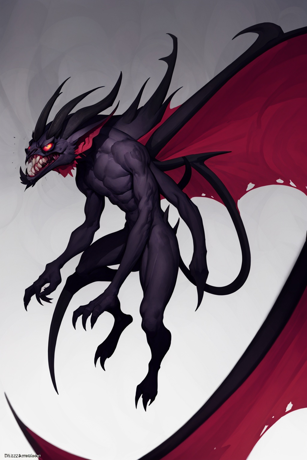 Labros_Panousis_style_lora_by_niolas,  solo,  demon on Tensor.Art