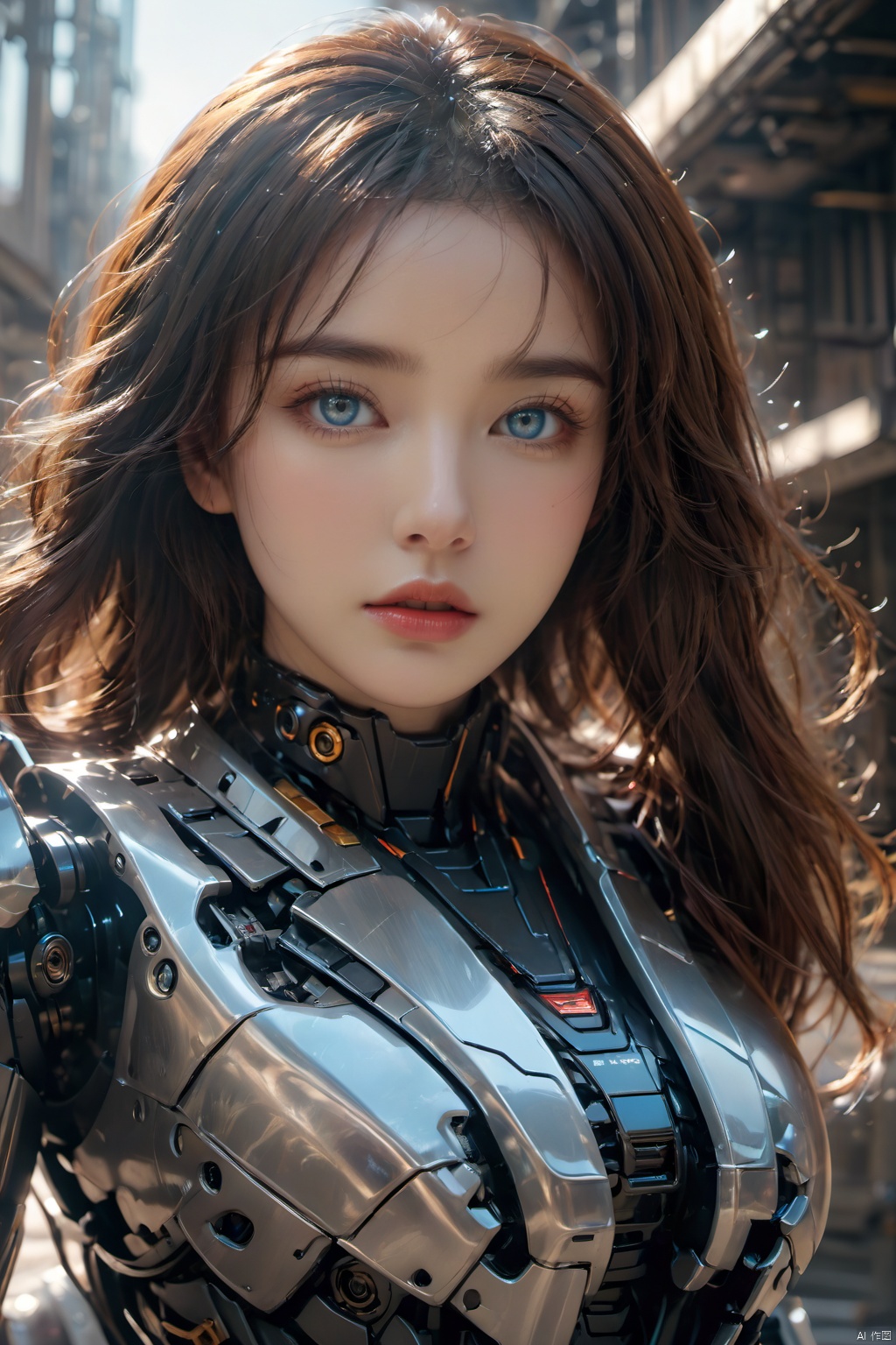 1girl,  blue eyes,  blurry by 一念 on Tensor.Art
